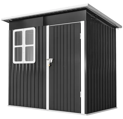 Obrázok produktu pre Záhradný domček Outsunny 2,55 m², záhradný domček s jednostrannou strechou, 221 x 133 x 190/173 cm