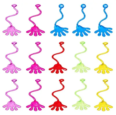 15 Klebehände als Kindergeburtstagsgeschenke, Schleuderhände, bunt