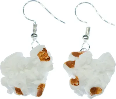 Produktbild von Popcorn Ohrringe Miniblings Hänger Mais Snack Puffmais Popcornohrringe 3D Kino