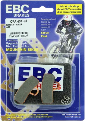 Zdjęcie produktu dla CFA494HH - Klocki hamulcowe rowerowe (spiekane) EBC Brakes