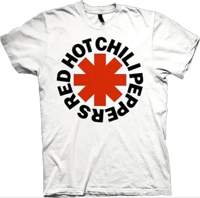 Obrázek produktu pro Red Hot Chili Peppers Red Asterisk White 2XL Tričko
