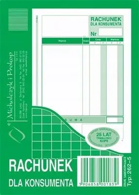 Produktbild von Verbraucherrechnung A6 262-5 Mehrfachkopie