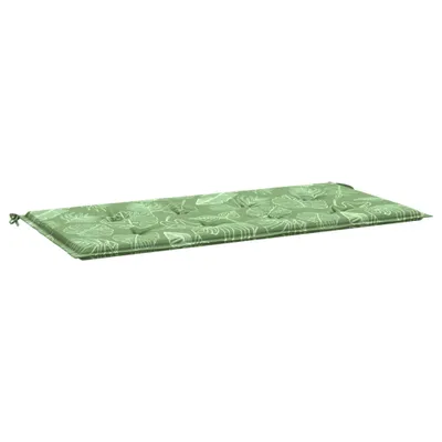 Produktbild von Gartenbank-Auflage Blattmuster 120x50x4 cm Oxford-Gewebe