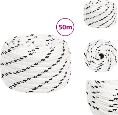 Produktbild von vidaXL Arbeitsseil Weiß 18 mm 50 m Polyester -  Seile
