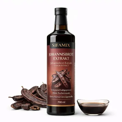 Produktbild von Johannisbrot Extrakt 700g – Carob Sirup traditionell hergestellt Keçi boynuzu pekmezi