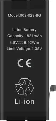 Produktbild von Clappio, Austausch-Akku für iPhone 8 Kapazität 1821mAh, Schwarz