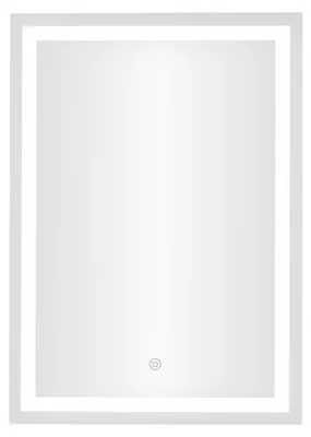 Zdjęcie produktu dla Lustro łazienkowe LED ścienne 50x70 cm 3 barwy włącznik dotykowy ModernHome