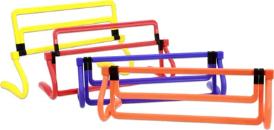 Produktbild von Betzold 4er-Set Trainingshürden, 4-fach höhenverstellbar 15-37 cm, für Leichtathletik ab 3 Jahren