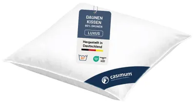 Produktbild von Daunenkissen 80x80 cm, Kissen 60% Daunen / 40% Federn, DOWNPASS, CASIMUM