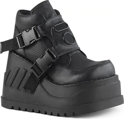 Produktbild von STOMP-15 Damen Booties von DemoniaCult, Schwarz EU 42, US 12