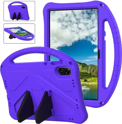 Obrázek produktu pro Dětské pouzdro pro Lenovo Tab K10 Pro 10.6" TB-223FC 2023, EVA lehké nárazuvzdorné pouzdro s skládacím stojánkem a rukojetí Fialová