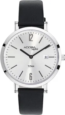 Produktbild von ADORA AS4616 Herrenuhr Titan Lederband mit Saphirglas