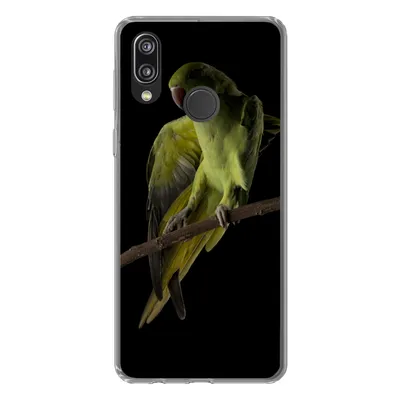 Produktbild von MuchoWow® Handyhülle Schutzhülle Hülle für Huawei P20 Lite (2020) Papagei - Vogel - Zweig Silikon Softcase Handy Hülle