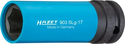 Produktbild von Hazet Schlag-Maschinenschrauber Steckschlüsseleinsatz 903SLG-17, 1/2 (12,5 mm) Vierkant hohl, Außen Sechskant-Tractionsprofil, SW 17 mm