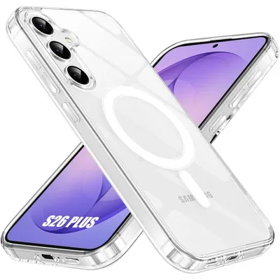 Image de Coque pour Samsung Galaxy S26 Plus, Protection avec Cercle Magnétique Antichoc - Transparent