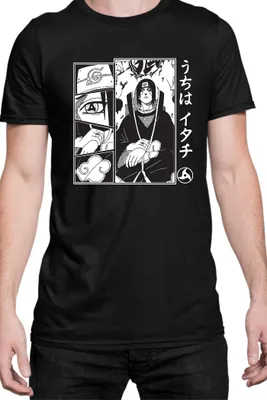 Produktbild von Herren T-Shirt Naruto Itachi Uchiha 03, Man 3XL / Schwarz
