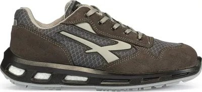 Produktbild von U-Power Red Lion Push, Unisex-Sicherheitsschuhe, leichte, Flexible, pannensichere Lederturnschuhe, mit Infinergy-Einsatz, mit Aluminium-Zehenkappen - Grey 43