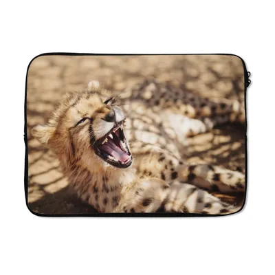 Produktbild von MuchoWow® Laptop Hülle 14 ZollGepard - Tier - Nahaufnahme Laptoptasche - Laptoptasche - Stoßsicher - Schutzhaube