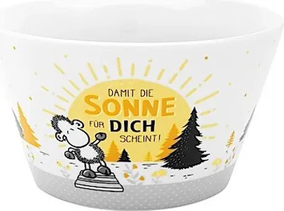 Produktbild von Sheepworld 47549 Schale Sonne, Porzellan, 60 cl, Gelb