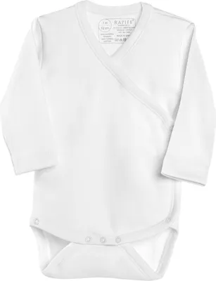 Produktbild von Rapife Wickelbody Langarm Weiß Gr. 62