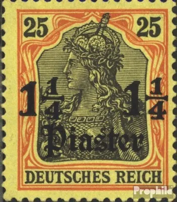 Produktbild von Briefmarken Dt. Post Türkei 1905 Mi 27 mit Falz Aufdruckausgabe