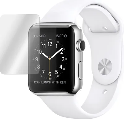 Produktbild von 3er-Pack PhoneNatic Glas-Folie klar  kompatibel mit Apple Watch 42mm - Panzerglas für Watch 42mm