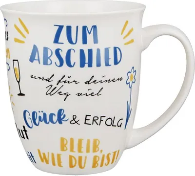 Produktbild von 1 Jumbo-Becher Tasse Zum Abschied 400ml