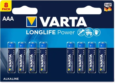 Produktbild von VARTA Batterie High Energy AAA 04903 Alkali 1,5V VE8
