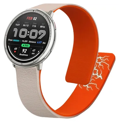 Produktbild von kwmobile Ersatzarmband kompatibel mit 20mm Amazfit Active 2 / 2 Square / Active Edge / Bip 3 / GTS 3 4 Armband - Fitnesstracker Silikon Band mit