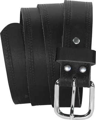 Produktbild von Ledergürtel 3 cm breit schwarz! Überlänge bis 180 cm