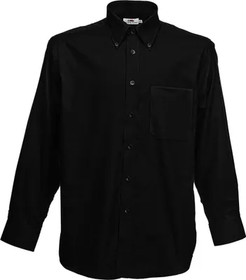 Produktbild von Fruit of the Loom Oxford Herren Langarm Hemd, Shirt, Long Sleeve, Größe:S, Farbe:Oxford Blue