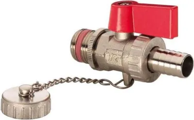 Produktbild von Hermann Schmidt KFE-Hahn 1403 1/2, Messing vernickelt 81403015