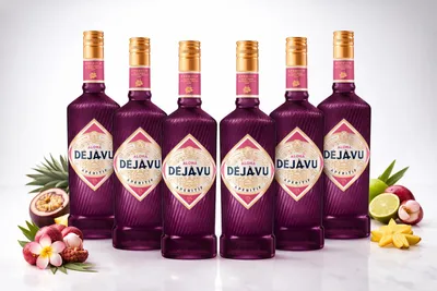 Produktbild von Aperitif Déjà-Vu Aloha Aperitif 6 x 0,7L – 15% Vol. mit Hibiskus, Limette & Guave- [Enthält Sulfite]