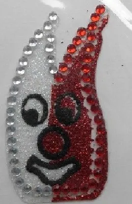 Produktbild von Ma190460 silber-rot Glimmertattoo Dom