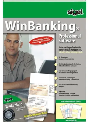 Produktbild von SIGEL SW235 WinBanking Professional, Unter Windows 98SE/2000/ME/XP/Vista/7/8/10. Deutsch, 1 Packung