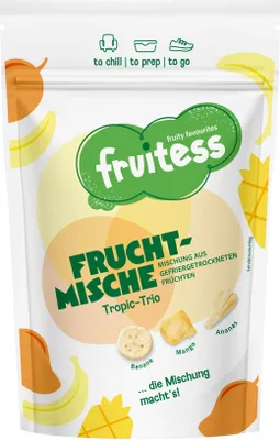 Produktbild von Gefriergetrocknete Tropic-Trio FRUITESS FRUCHTMISCHE, 45g
