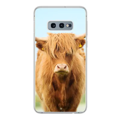 Produktbild von MuchoWow® Handyhülle Schutzhülle Hülle für Samsung Galaxy S10e Schottischer Highlander - Haare - Gras Silikon Softcase Handy Hülle - Handy