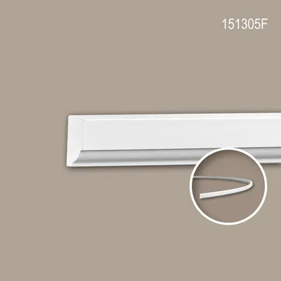 Produktbild von PROFHOME 151305F flexible Wand- und Friesleiste Stuckleiste Zierleiste 2 m