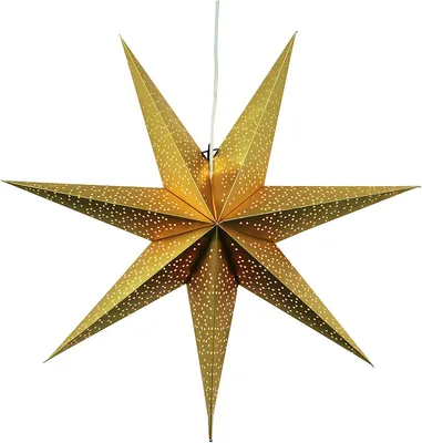 Produktbild von Best Season Papierstern "Dot" ca. 70 cm Ø, incl. Kabel, Farbe gold, 231-53