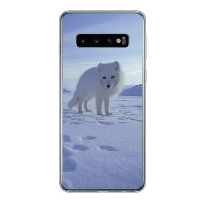 Produktbild von MuchoWow® Handyhülle Schutzhülle Hülle für Samsung Galaxy S10 Fuchs - Schnee - Berge Silikon Softcase Handy Hülle - Handytasche