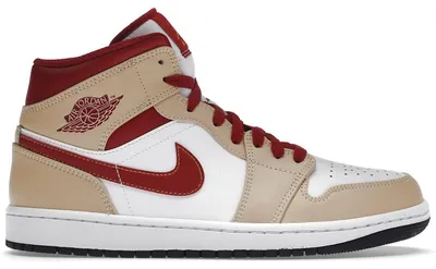 Produktbild von Jordan 1 Mid Light Curry Cardinal - EU 40