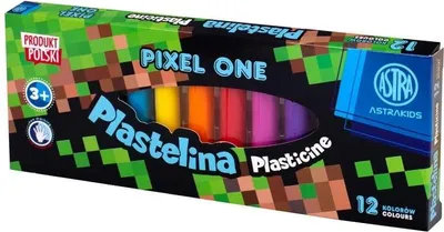 Produktbild von Schulknete 12 Farben MINECRAFT Pixel One, 303221005