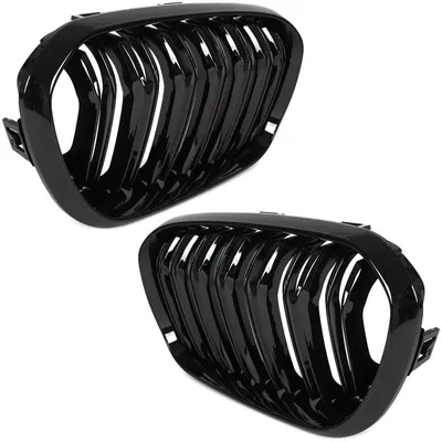 Sportgrill Kühlergrill DOPPELSTEG Schwarz Glanz für BMW F20 F21 LCI ab 2015-2018 – Produktansicht