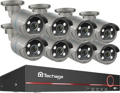 Produktbild von Überwachungssystem, 8 Kanäle, 4MP Auflösung, 8CH NVR 8 Kameras, Keine-a