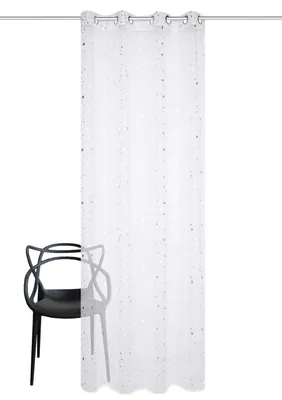 Produktbild von Ösenschal JOLAMO, 245x140 cm, weiß-silber, halbtransparent