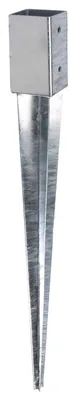 Produktbild von Alberts Einschlag-Bodenhülse | für Vierkantholzpfosten | feuerverzinkt | 61 x 61 mm | Gesamtlänge 750 mm