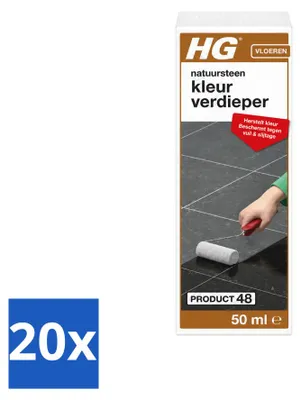 Produktbild von 20 x HG Naturstein Farbvertiefer - 50 ml - Vorteilspackung - 20 Stücke