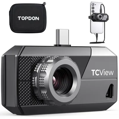 Obrázok produktu pre TOPDON TS001 termovízna kamera s operačným systémom Android, nastaviteľný objektív 9 mm, dosah 0,1 až 500 m, rozlíšenie IR 512 x 384, manuálne zaostrovanie
