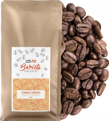 Zdjęcie produktu dla KAWA ZIARNISTA 1kg Kawa Arabica Świeżo Palona - Camila Medio x Kol-Pol