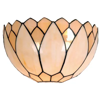 Produktbild von Clayre & Eef Wandleuchte Tiffany 30x15x20 cm Beige Glas